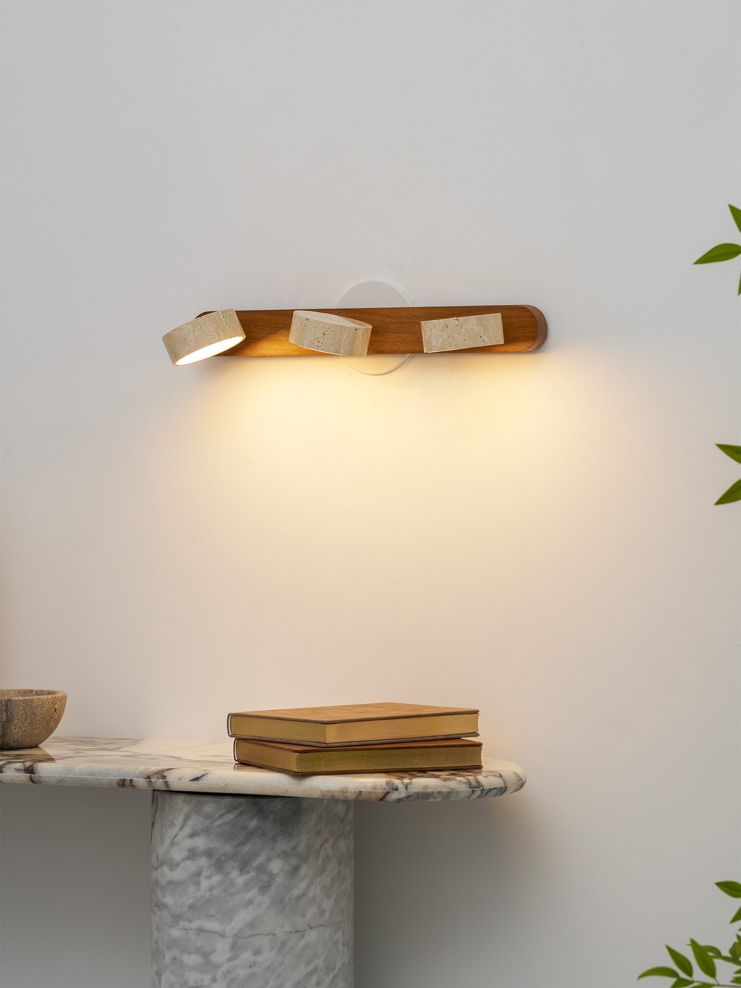 Aigle - Natural Travertine Wall Light