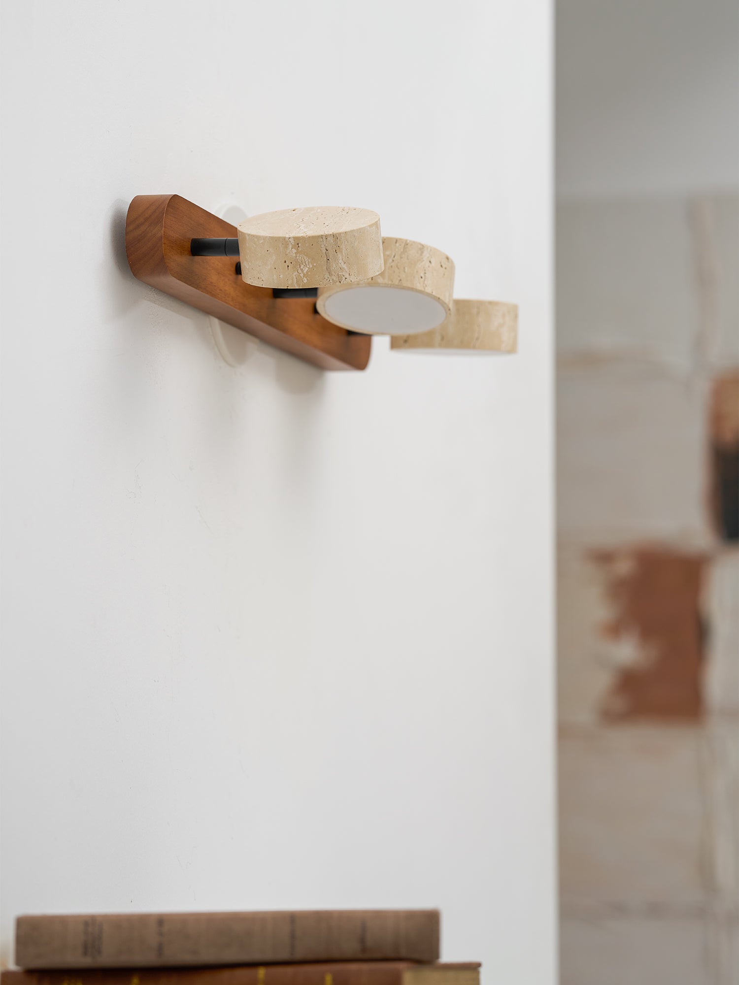 Aigle - Natural Travertine Wall Light