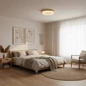 Karl Woodgrain Glass LED Ceiling Light – detail 5