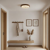 Karl Woodgrain Glass LED Ceiling Light – detail 6