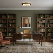 Karl Woodgrain Glass LED Ceiling Light – detail 7
