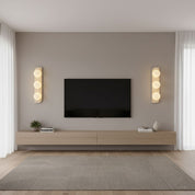 Phaidra - Globe Travertine Wall Light