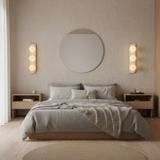 Phaidra - Globe Travertine Wall Light