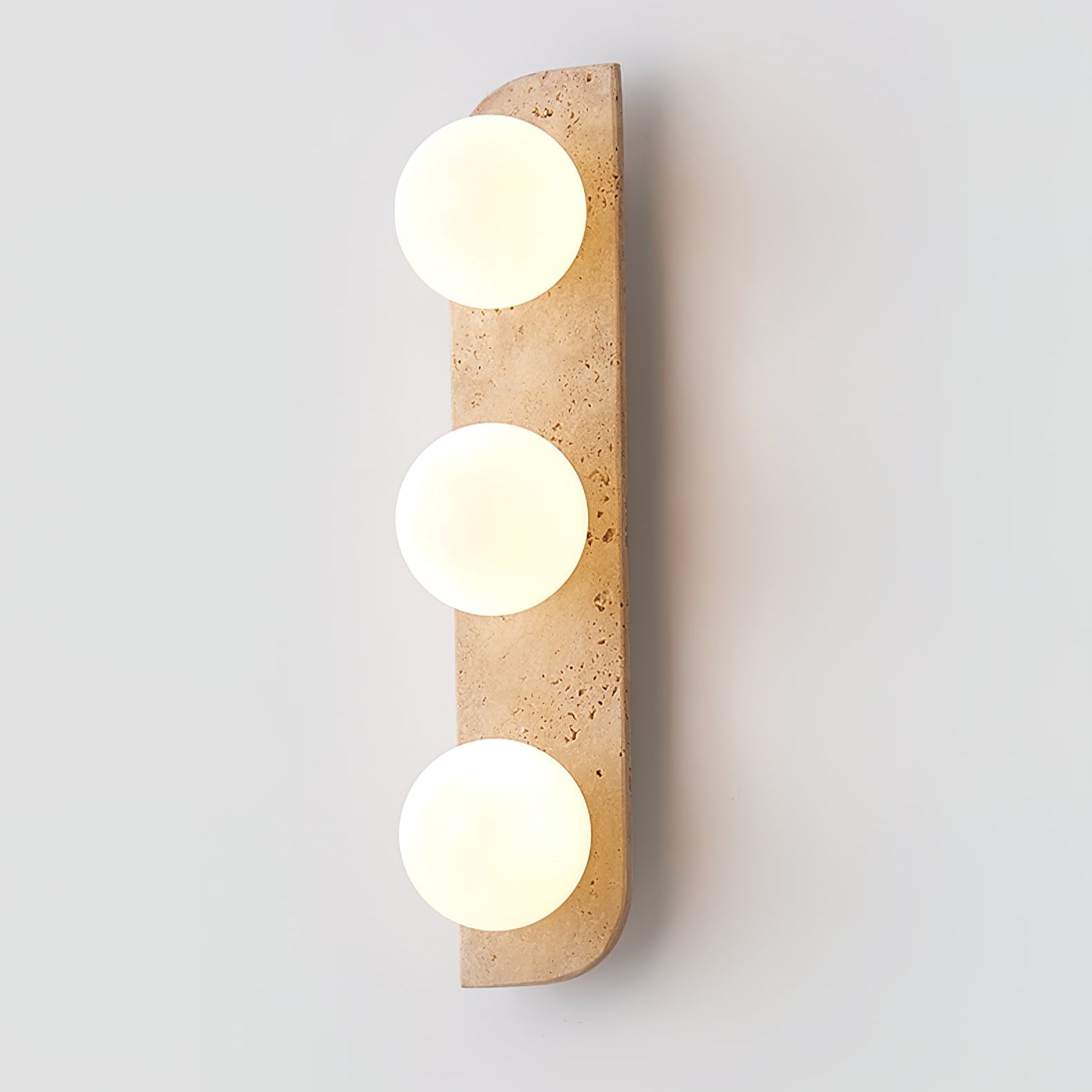 Phaidra - Globe Travertine Wall Light