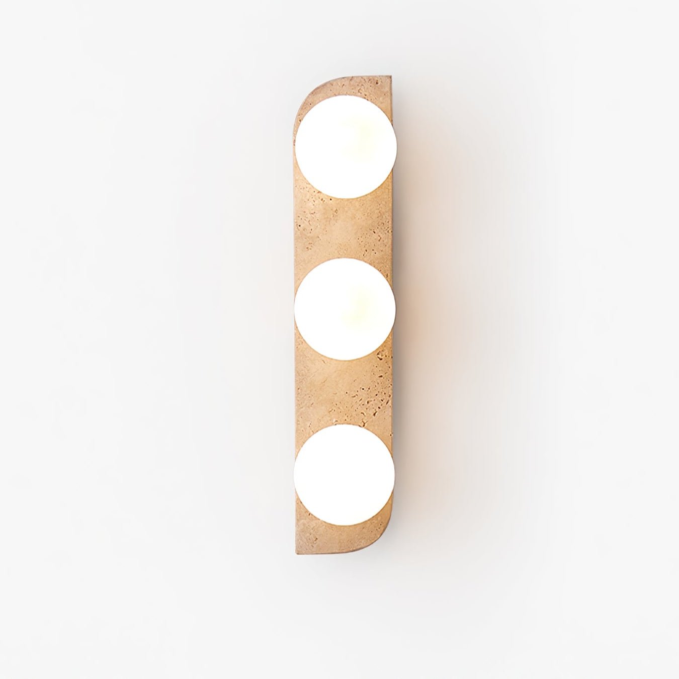 Phaidra - Globe Travertine Wall Light