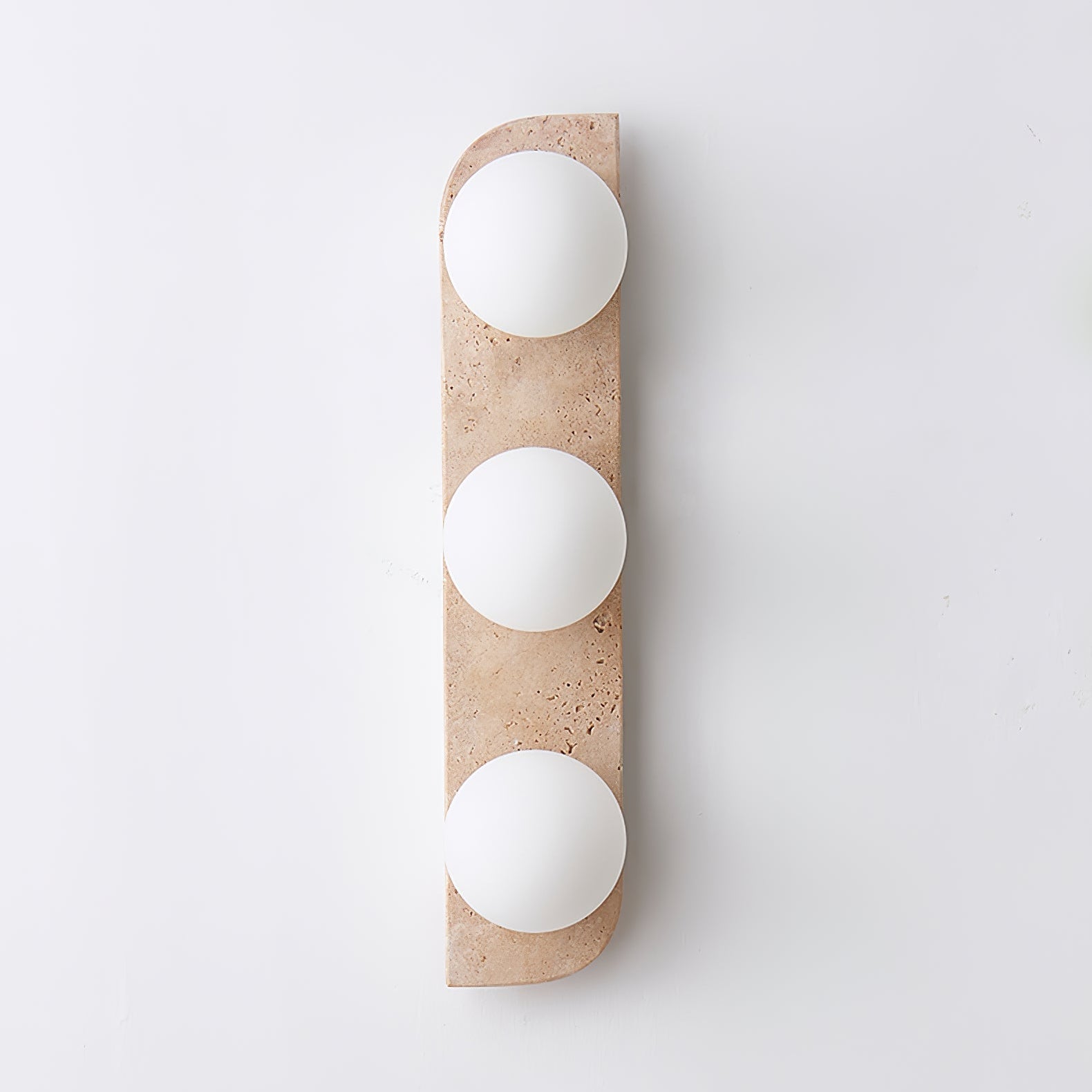 Phaidra - Globe Travertine Wall Light
