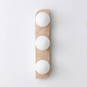Phaidra - Globe Travertine Wall Light