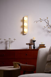 Phaidra - Globe Travertine Wall Light