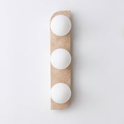 Phaidra - Globe Travertine Wall Light
