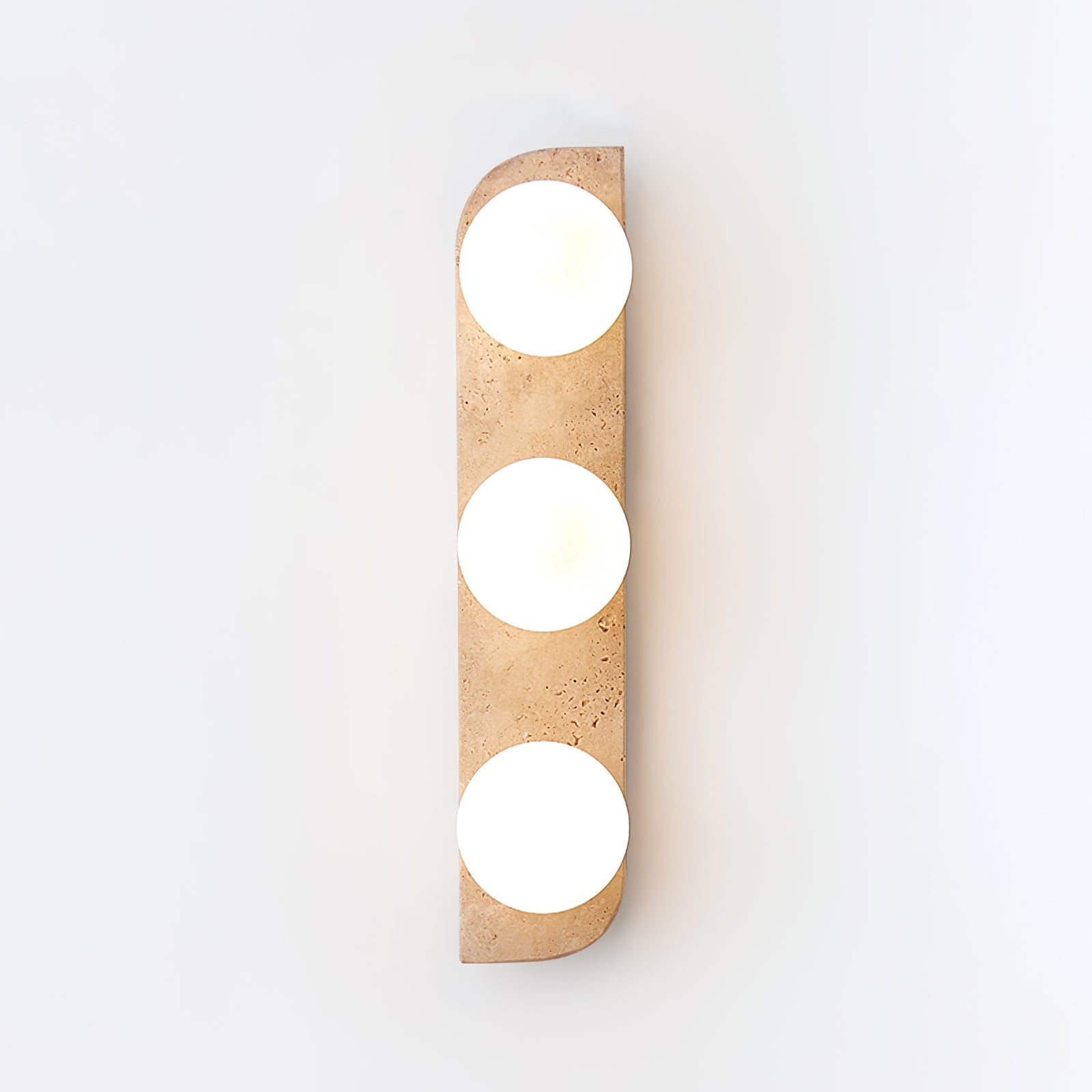 Phaidra - Globe Travertine Wall Light
