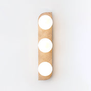 Phaidra - Globe Travertine Wall Light