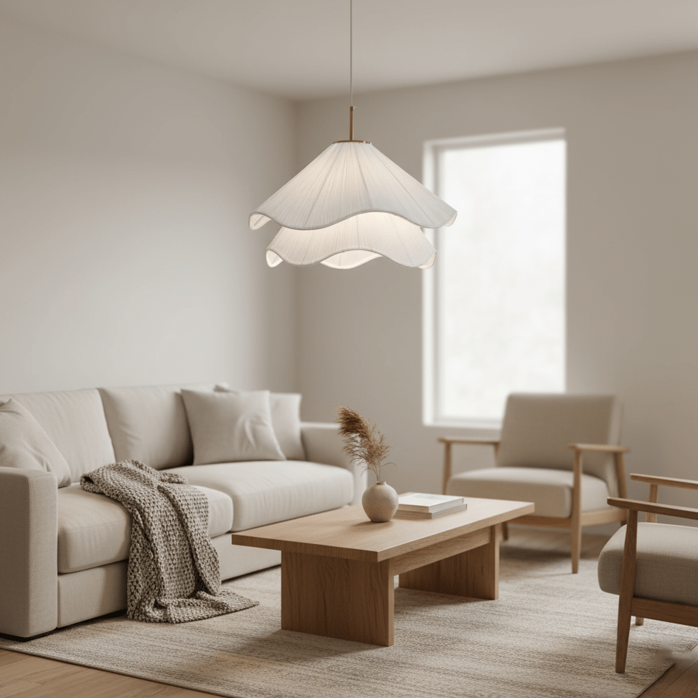 Akakallis - Pleated Fabric Pendant Light