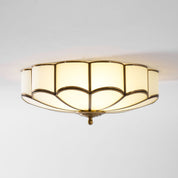 Antheia - Brass and Frosted Glass Ceiling Light