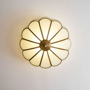 Antheia - Brass and Frosted Glass Ceiling Light