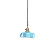 Kalyke - Pleated Glass and Brass Pendant Light