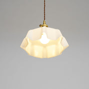 Kalyke - Pleated Glass and Brass Pendant Light