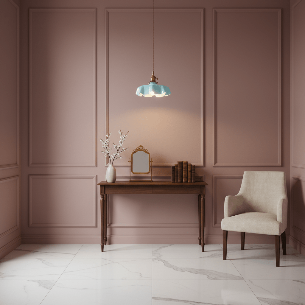 Kalyke - Pleated Glass and Brass Pendant Light