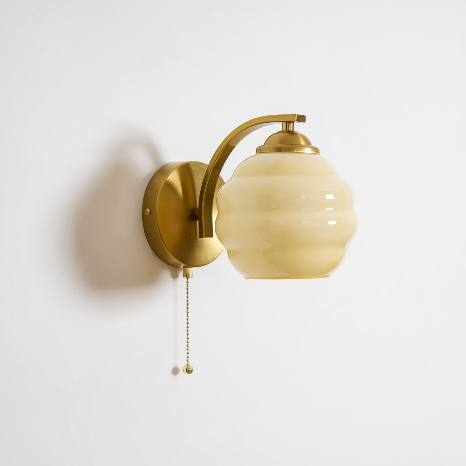 Eudore - Curved Glass Wall Sconce