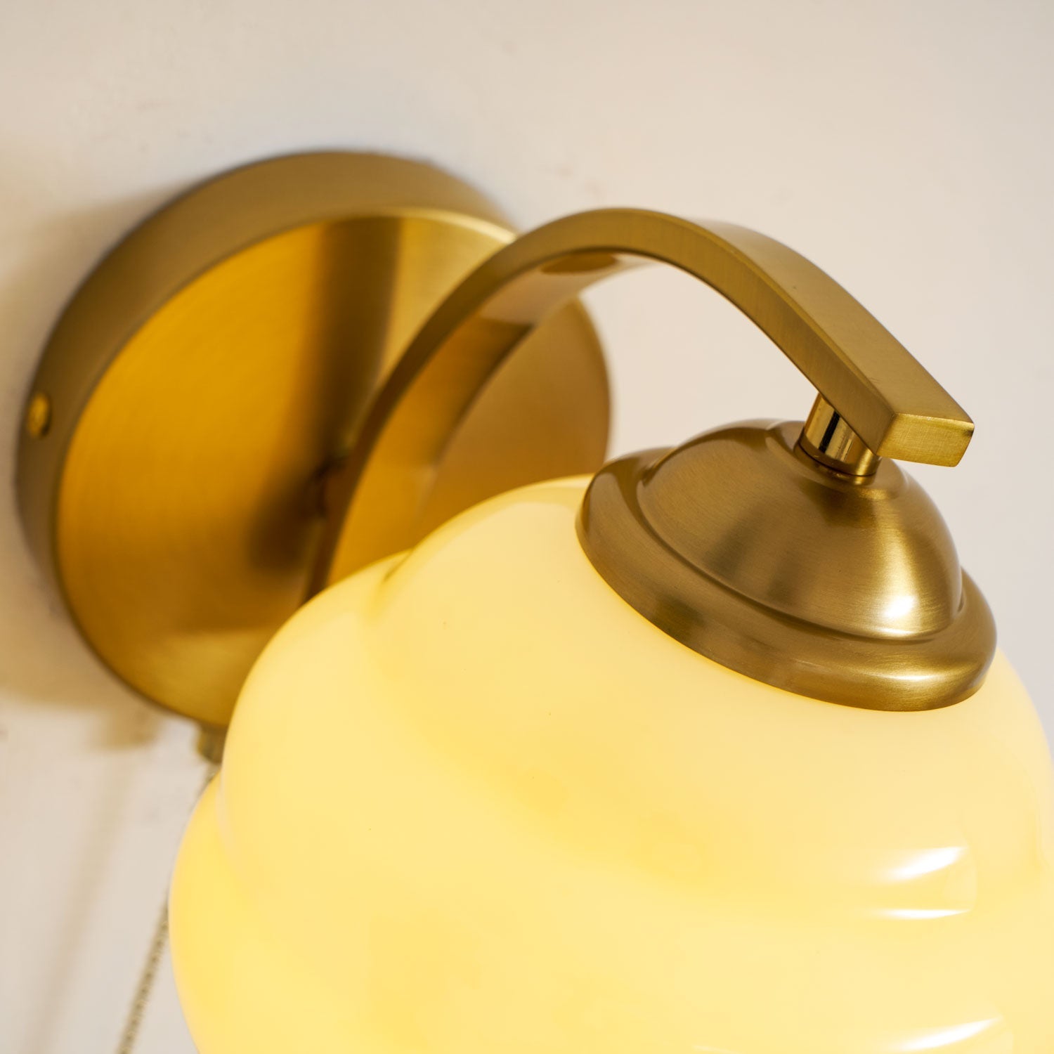 Eudore - Curved Glass Wall Sconce