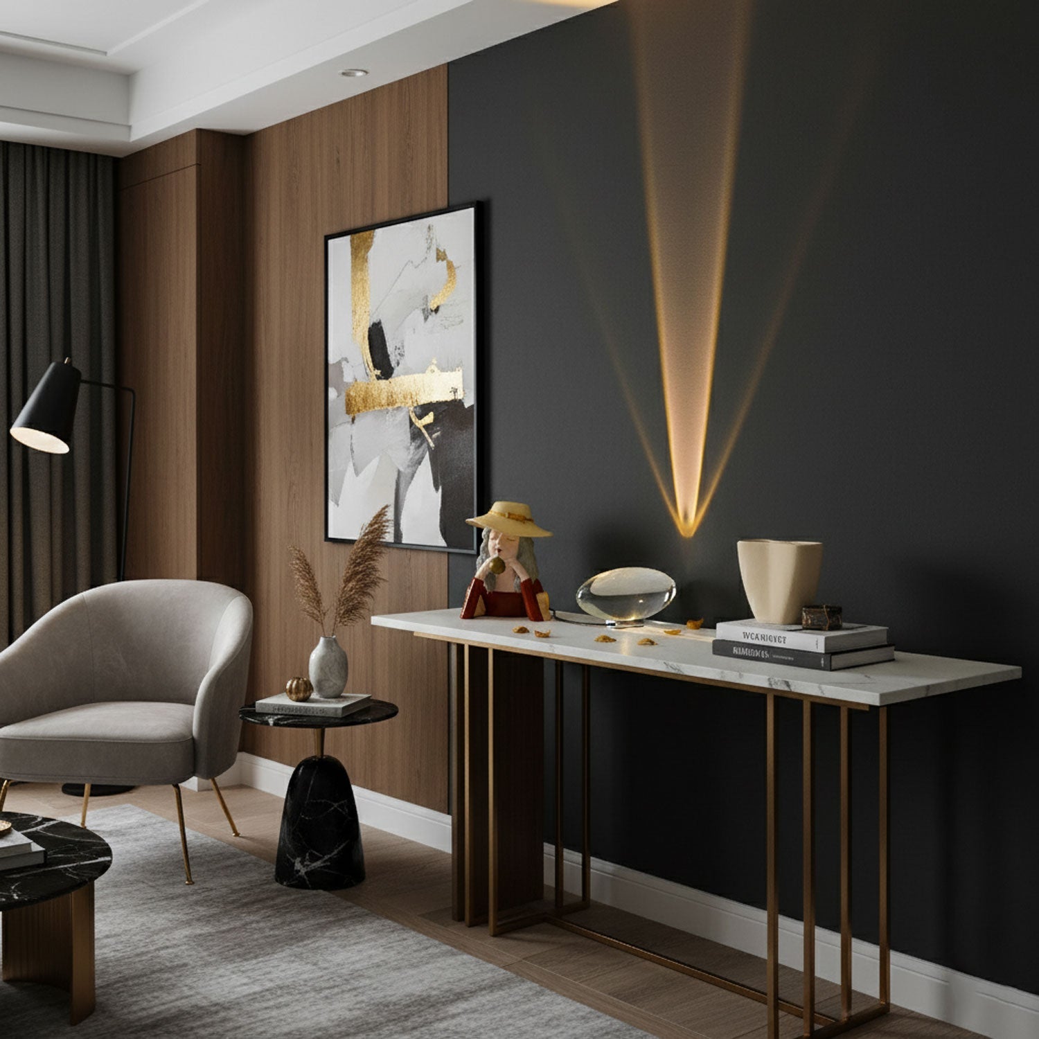 Lithea - Crystal Glass Oval Table Lamp