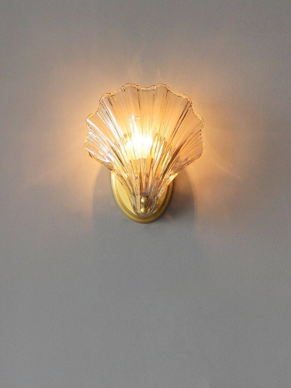 Halia - Amber Glass Wall Light