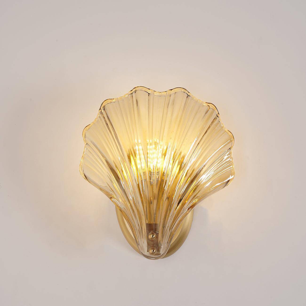 Halia - Amber Glass Wall Light