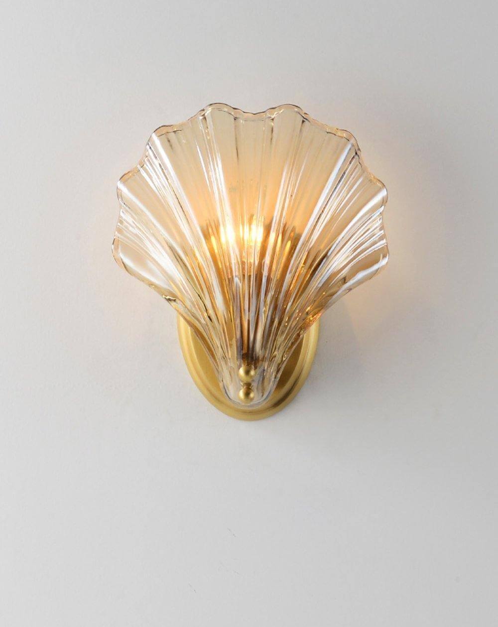 Halia - Amber Glass Wall Light