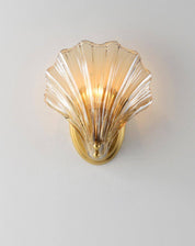 Halia - Amber Glass Wall Light