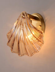 Halia - Amber Glass Wall Light