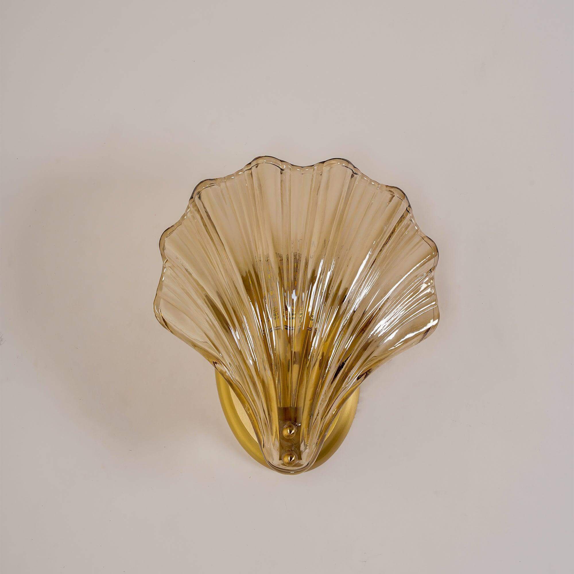 Halia - Amber Glass Wall Light