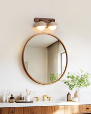 Endymion - Travertine and Glass Wall Sconce