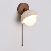 Endymion - Travertine and Glass Wall Sconce