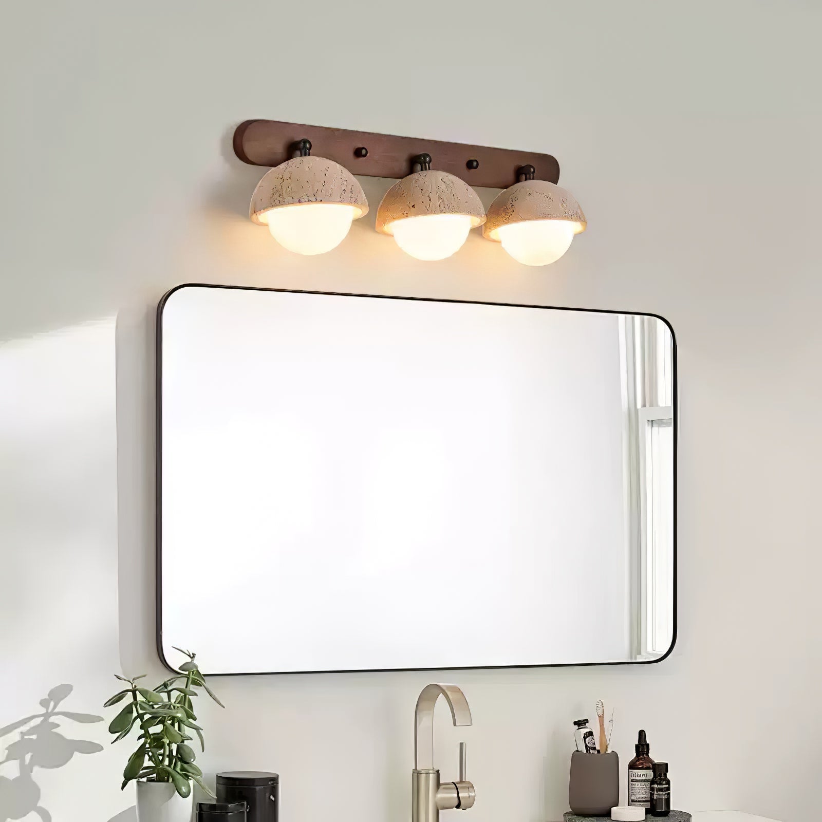 Endymion - Travertine and Glass Wall Sconce