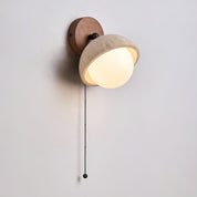 Endymion - Travertine and Glass Wall Sconce