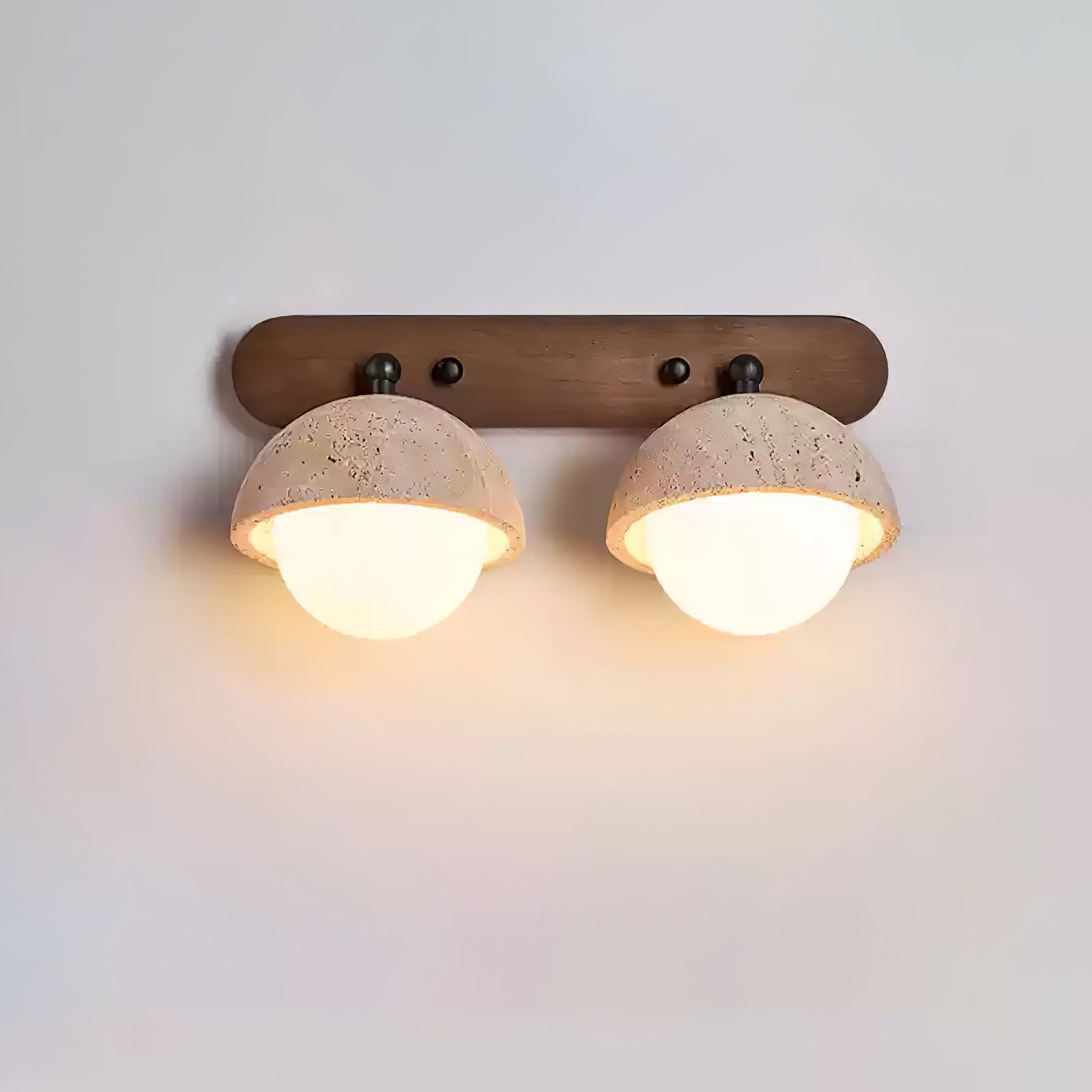 Endymion - Travertine and Glass Wall Sconce