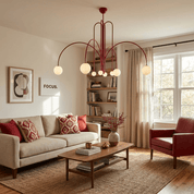 Thalia - White Glass Pendant Chandelier