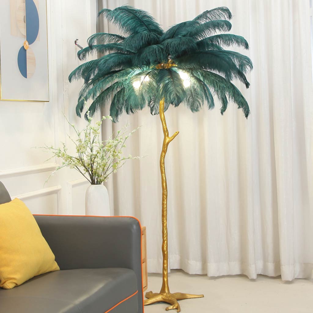 Phoinike - Ostrich Feather Floor Lamp