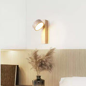 Kyparissos - Travertine and Walnut Wall Light