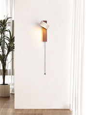 Kyparissos - Travertine and Walnut Wall Light