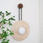 Halimede - Tree Ring Travertine Wall Lamp