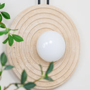 Halimede - Tree Ring Travertine Wall Lamp
