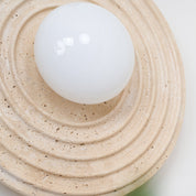 Halimede - Tree Ring Travertine Wall Lamp