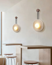 Halimede - Tree Ring Travertine Wall Lamp