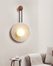 Halimede - Tree Ring Travertine Wall Lamp