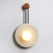 Halimede - Tree Ring Travertine Wall Lamp
