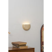 Peitho - Travertine Bowl Wall Light