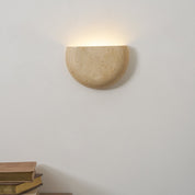 Peitho - Travertine Bowl Wall Light