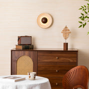 Aether - Travertine Halo Wall Light
