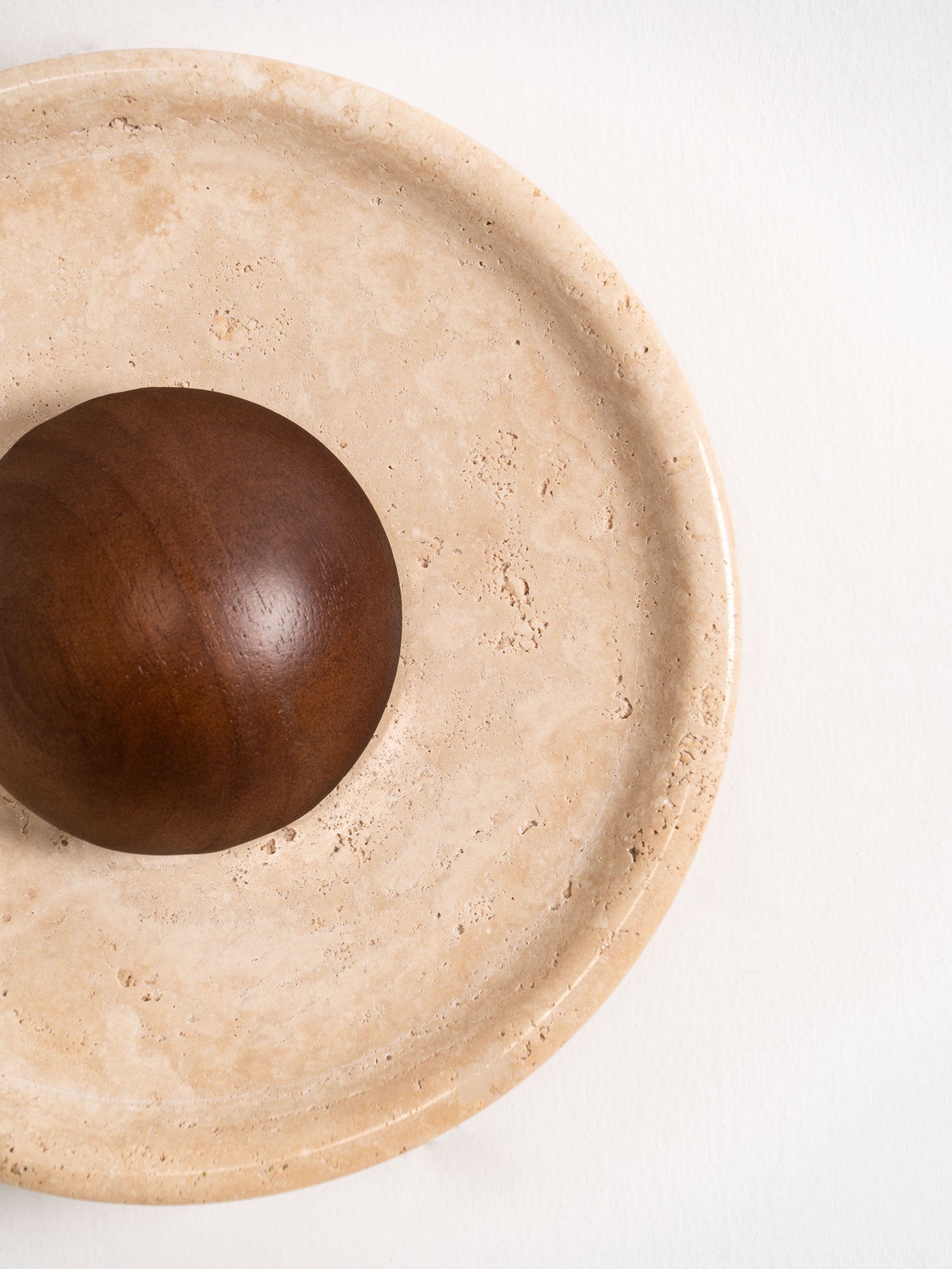 Aether - Travertine Halo Wall Light