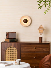 Aether - Travertine Halo Wall Light